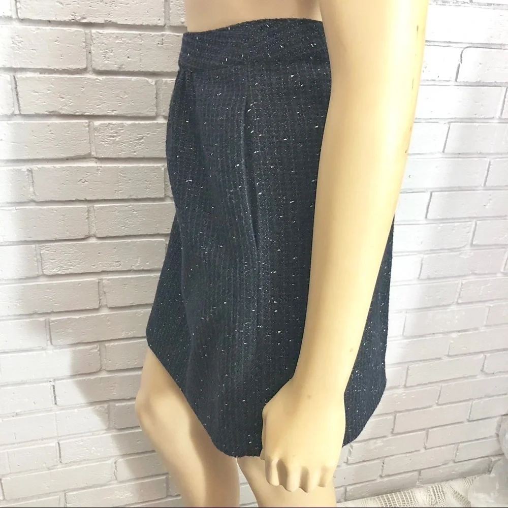 Ann Taylor Loft Women’s Navy Sparkle‎ Skirt - Picture 4 of 8